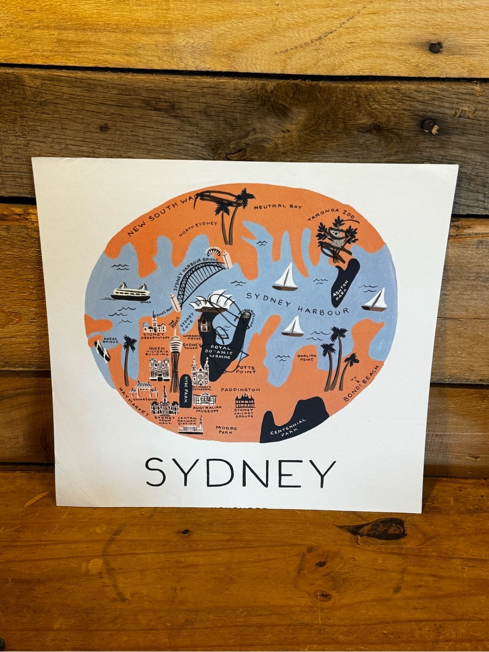 Rifle Paper Co. World Traveler Sydney Art Print – 11 x 10.5